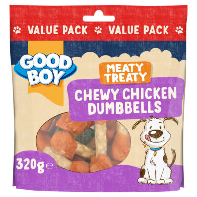 Good Boy Meaty Treaty Chewy Chicken Dumbbells 320g