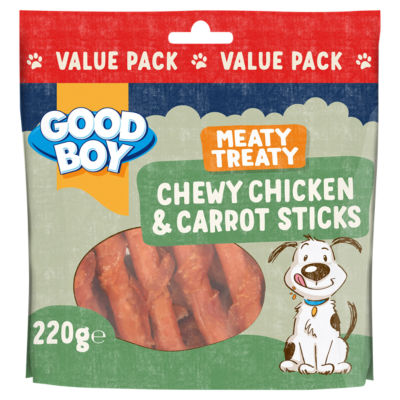 Good Boy Meaty Treaty Chewy Chicken & Carrot Sticks  220g