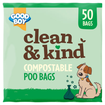 Good Boy Clean & Kind 50 Compostable Poo Bags