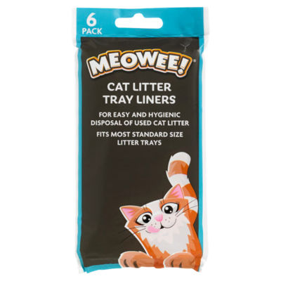 MEOWEE 6 Cat Litter Tray Liners