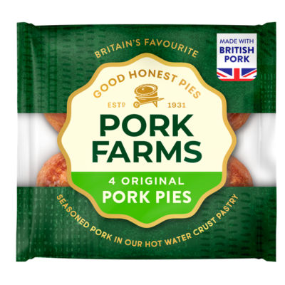 Pork Farms 4 Original Pork Pies 260g