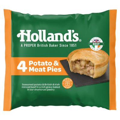 Holland's 4 Potato & Meat Pies