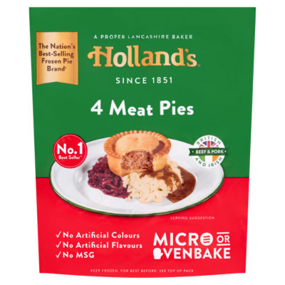 Hollands Meat Pies 4 Pack