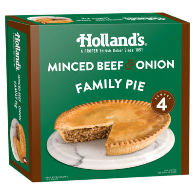 Holland's Minced Beef & Onion Family Pie