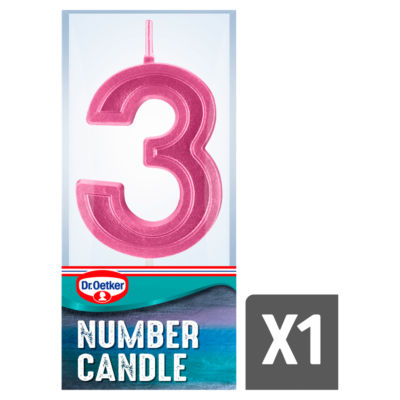 Dr Oetker Number 3 Candle