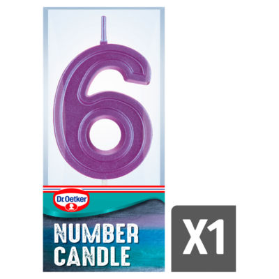 Dr Oetker Number 6 Candle