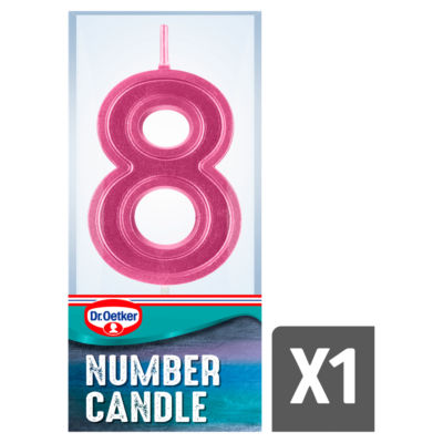 Dr Oetker Number 8 Candle