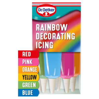 Dr Oetker Dr. Oetker Rainbow Decorating Icing 6 x 19g (114g)