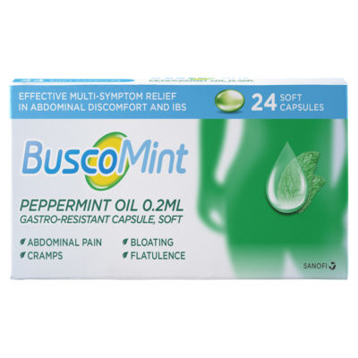 BuscoMint Buscomint Abdominal Pain & IBS, 24 capsules - ASDA Groceries