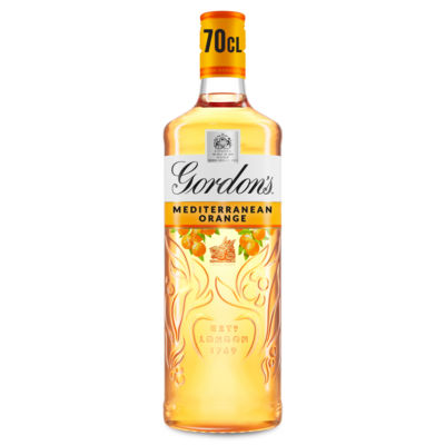 Gordons Mediterranean Orange Gin Bottle 37.5% Vol 70Cl