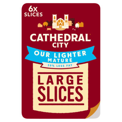Cathedral City 6 Slices Lighter Mature Cheddar Cheese 150g