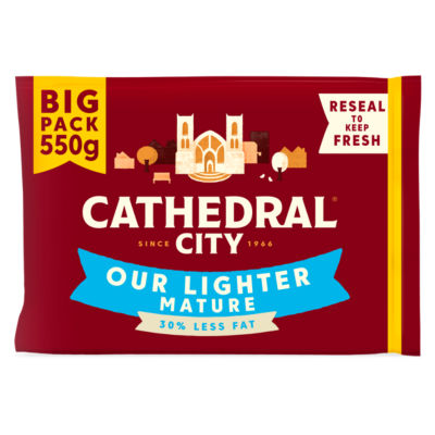 Cathedral City Mature Lighter Cheddar Cheese 550G