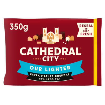 Cathedral City Lighter Extra Mature Cheddar Cheese 350g
