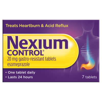 Nexium Control 20mg Gastro-Resistant Tablets 7 Pack