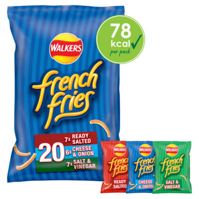 Walkers French Fries Snacks Variety Multipack Crisps 20X18g
