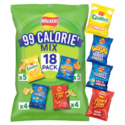 99 Calorie Mixed Crisps Multipack  18 x Portion Controlled Snack Bags - Image 3