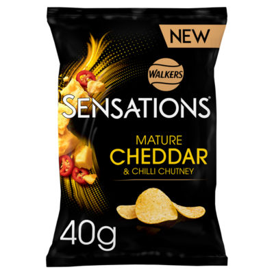 Walkers Sensations Mature Cheddar Cheese & Chilli Crisps 40g