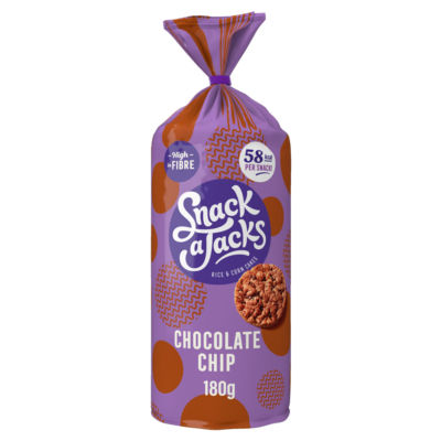 Snack a Jacks Chocolate Chip Jumbo Rice Cakes 180g