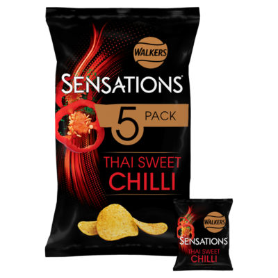 Sensations Thai Sweet Chilli Multipack Crisps 5X25g