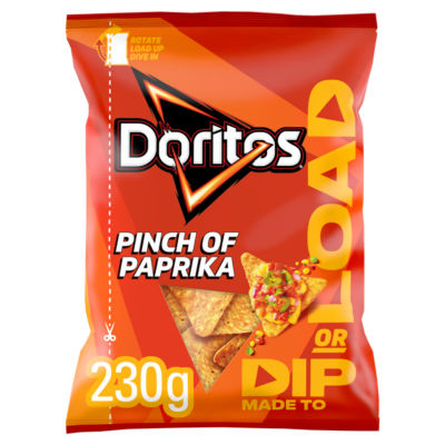 Doritos Dip or Load Pinch of Paprika Sharing Crisps 230g
