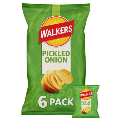 Walkers Crisps Picked Onion, 6x25g