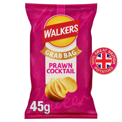 Walkers Prawn Cocktail Grab Bag Crisps 45g