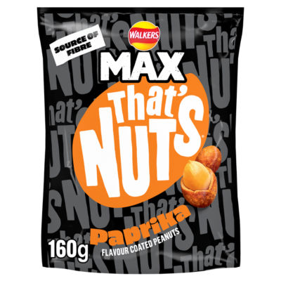 WALKERS MAX Thats Nuts Paprika 160g