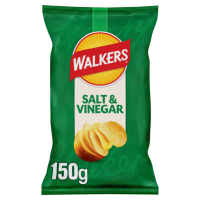 Walkers Crisps Salt & Vinegar, 150g