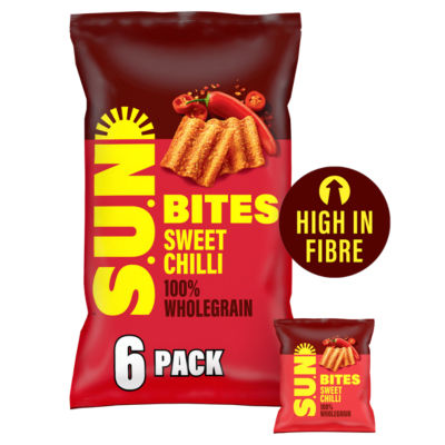 Sunbites SUN Bites Sweet Chilli High Fibre Snacks Multipack Crisps ...