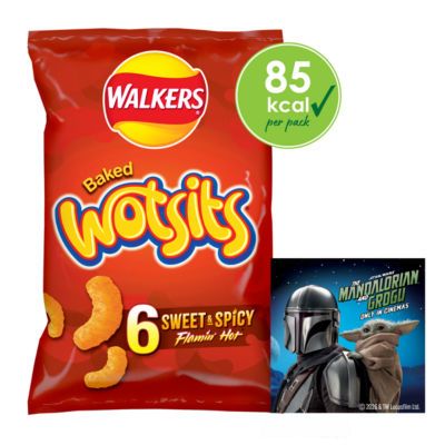 Walkers Wotsits Flamin' Hot Multipack Crisps 6x16g