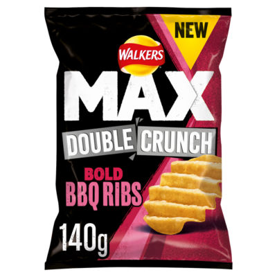 Walkers Max Double Crunch BBQ Ribs Sharing Crisps
