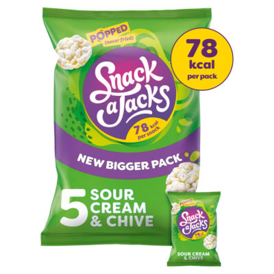 Sour Cream & Chive Multipack Rice Cakes Crisps 5x19g