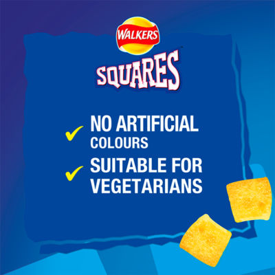 Walkers Squares Salt & Vinegar Grab Bag Crisps 40G