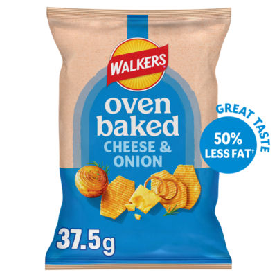 Walkers Baked Cheese & Onion Grab Bag Crisps 37.5g