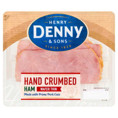 DENNY Hand Crumbed Irish Ham Wafer Thin 80G
