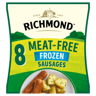 Richmond Vegan & Vegetarian Meat Free 8 Tasty Sausages 304G