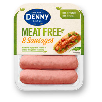 Henry Denny & Sons Vegan Meat Free 8 Sausages 304g