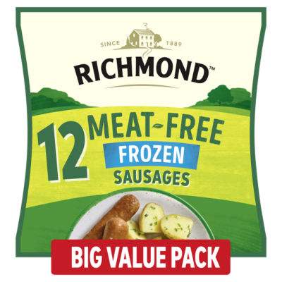 Richmond 12 Frozen Meat-Free Vegan Sausages 456g