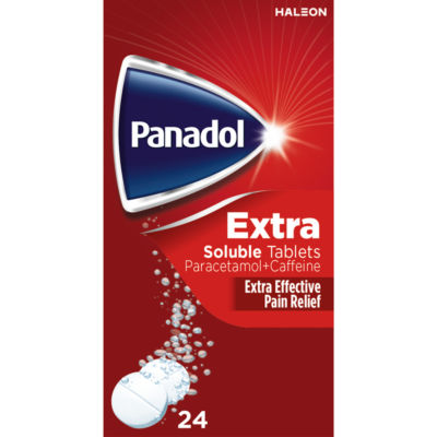 Panadol Extra Advance Pain Relief Soluble Tablets - Paracetamol, Caffeine 24s
