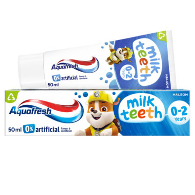 Aquafresh 0-2 years Milk Teeth Toothpaste 50ml - Image 14