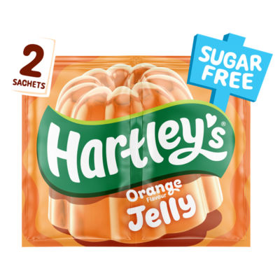 Hartley's Orange Flavour Crystal Jelly Sugar Free Twin Pack 23g