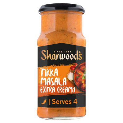 Sharwoods Indian Tikka Masala Extra Creamy Curry Cooking Sauce 420g