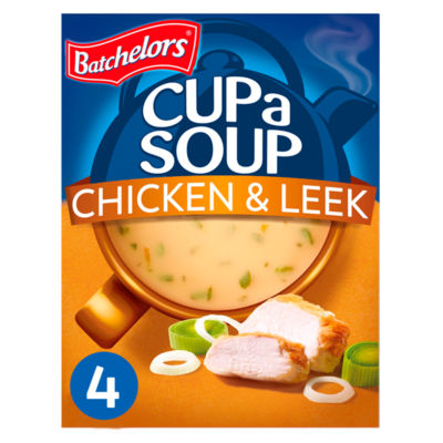 Batchelors Cup A Soup Chicken & Leek 4 Pack 86G