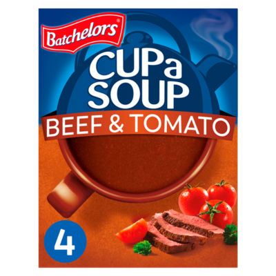 Batchelors Cup A Soup Beef & Tomato 4 Pack 88G