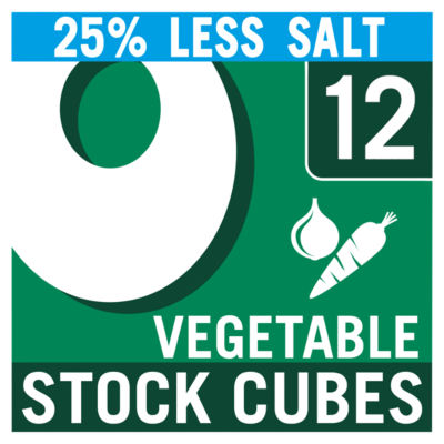 OXO 12 Reduced Salt Vegetable Stock Cubes 71g