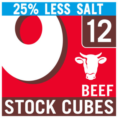 OXO 12 Reduced Salt Beef Stock Cubes 71g