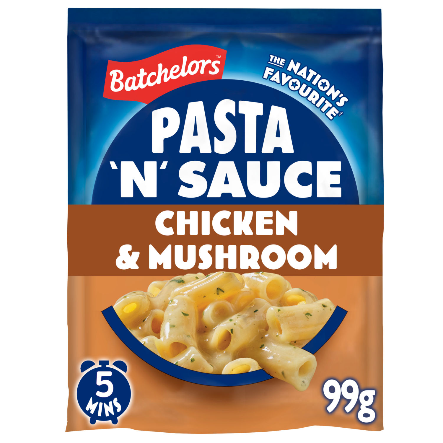 Batchelors Pasta 'n' Sauce Chicken & Mushroom Flavour Instant Pasta Sachet 99g
