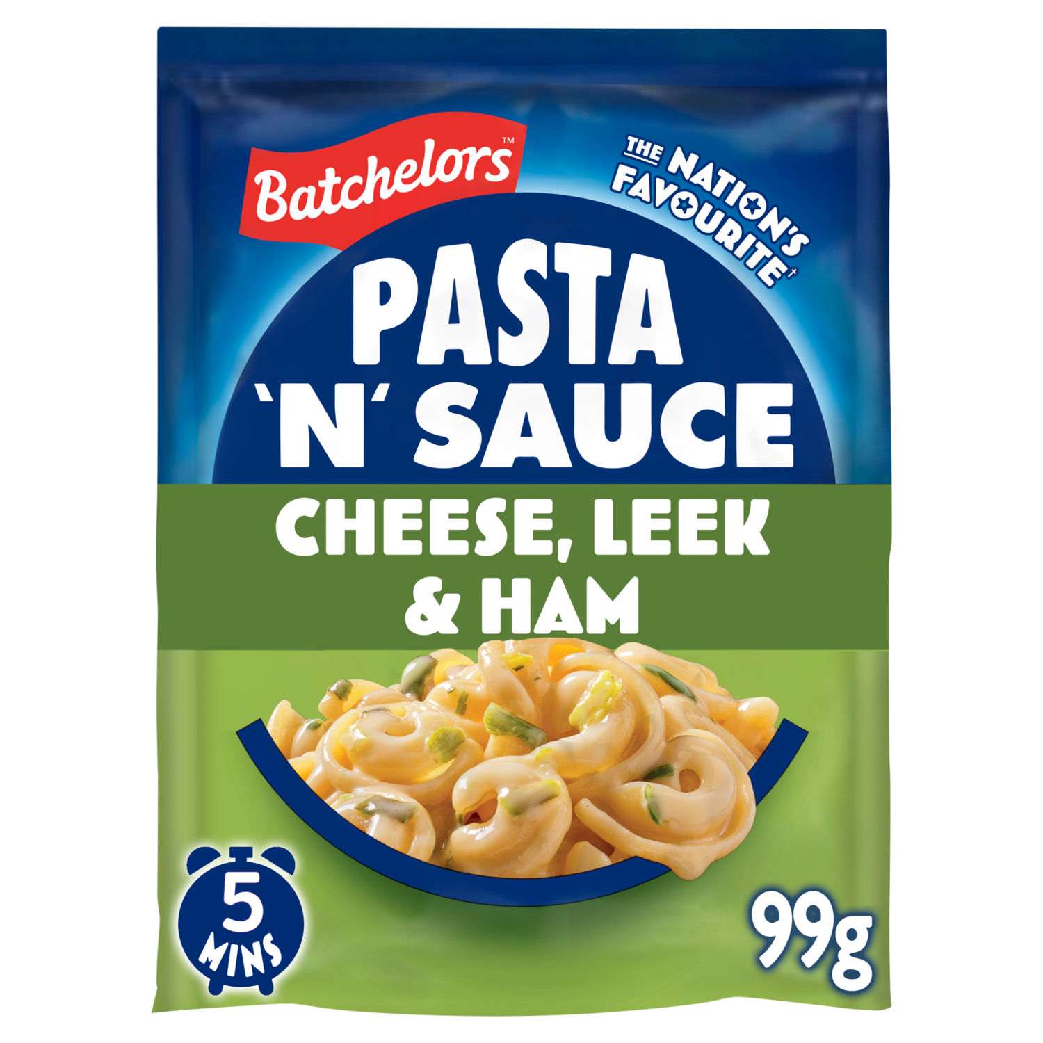 Batchelors Pasta 'n' Sauce Cheese, Leek & Ham Flavour Instant Pasta Sauce Mix 99g