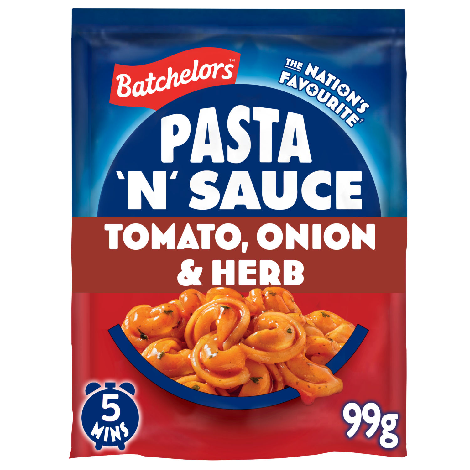 Batchelors Pasta 'n' Sauce Tomato, Onion & Herb Dried Pasta Sauce Mix Sachet 99g