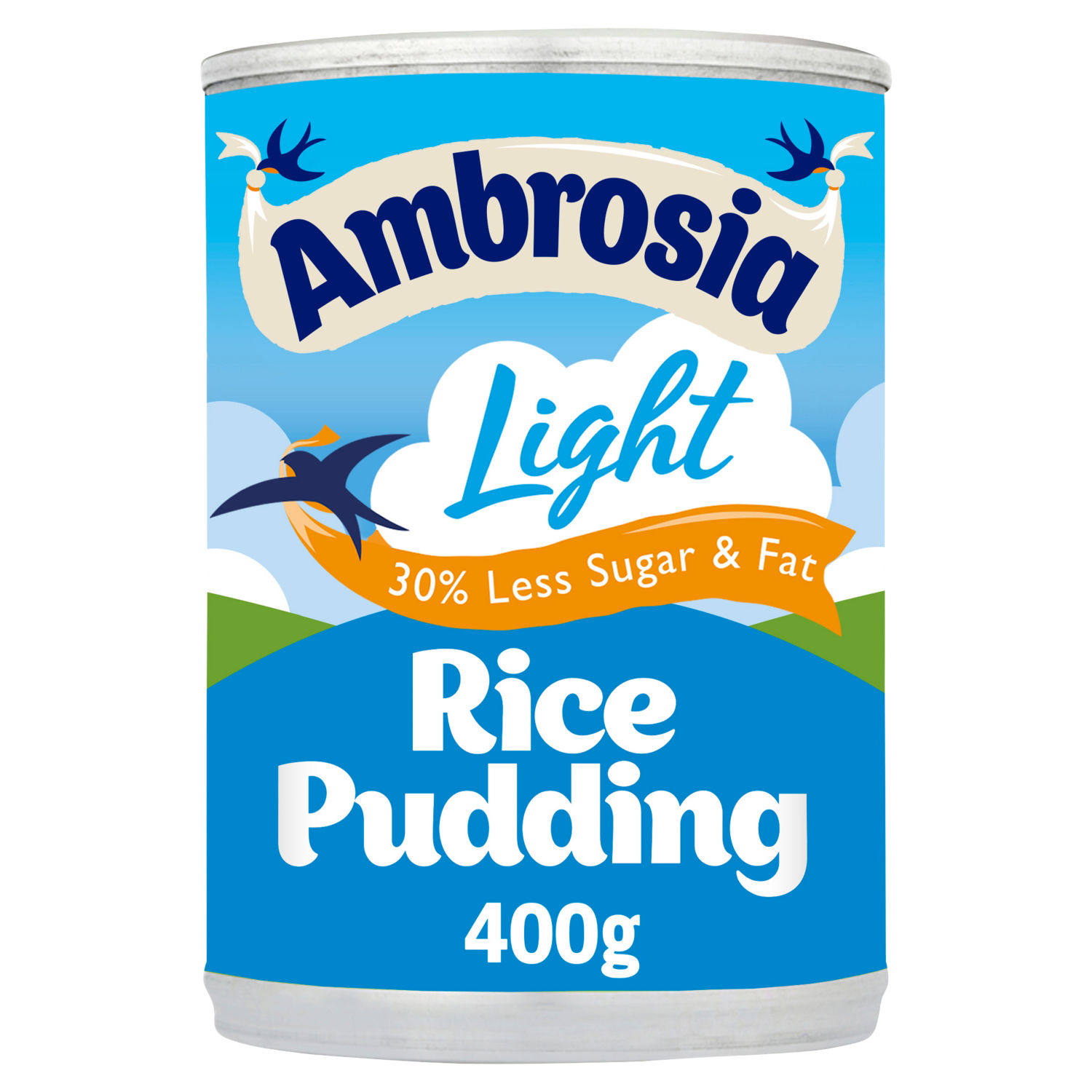 Ambrosia Light Low Fat Reduced Sugar Rice Pudding Can 400g
